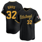 P.Pirates #32 Henry Davis Player Black Alt Home Limited Ddoa Stitched Jerseys