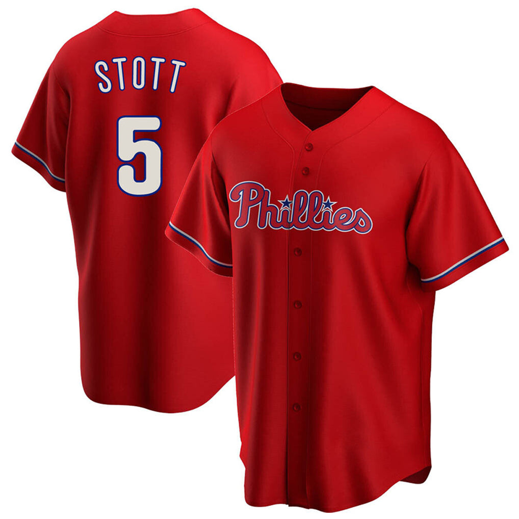 P.Phillies #5 Bryson Stott Player Red Home Game Ddoa Stitched Jerseys