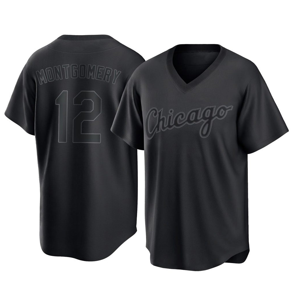 C.White Sox #12 Colson Montgomery Player Black T-shirt Home Game Ddoa Stitched Jerseys