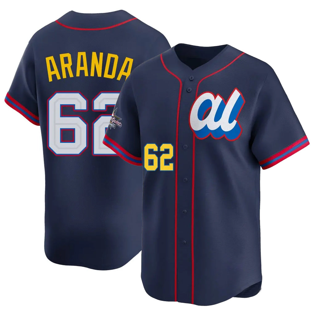 T.Bay Rays #62 Jonathan Aranda Player Navy Limited American League All-Star Edition Ddoa Stitched Jerseys