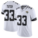 J.Jaguars #33 Bhayshul Tuten Player White Vapor Untouchable Limited Home Game Ddoa Stitched Jerseys
