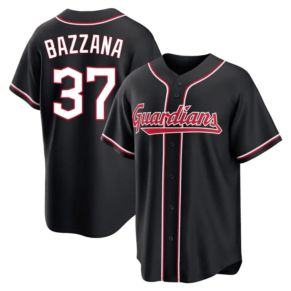 C.Guardians #37 Travis Bazzana Player Black Fashion Out Home Game Ddoa Stitched Jerseys