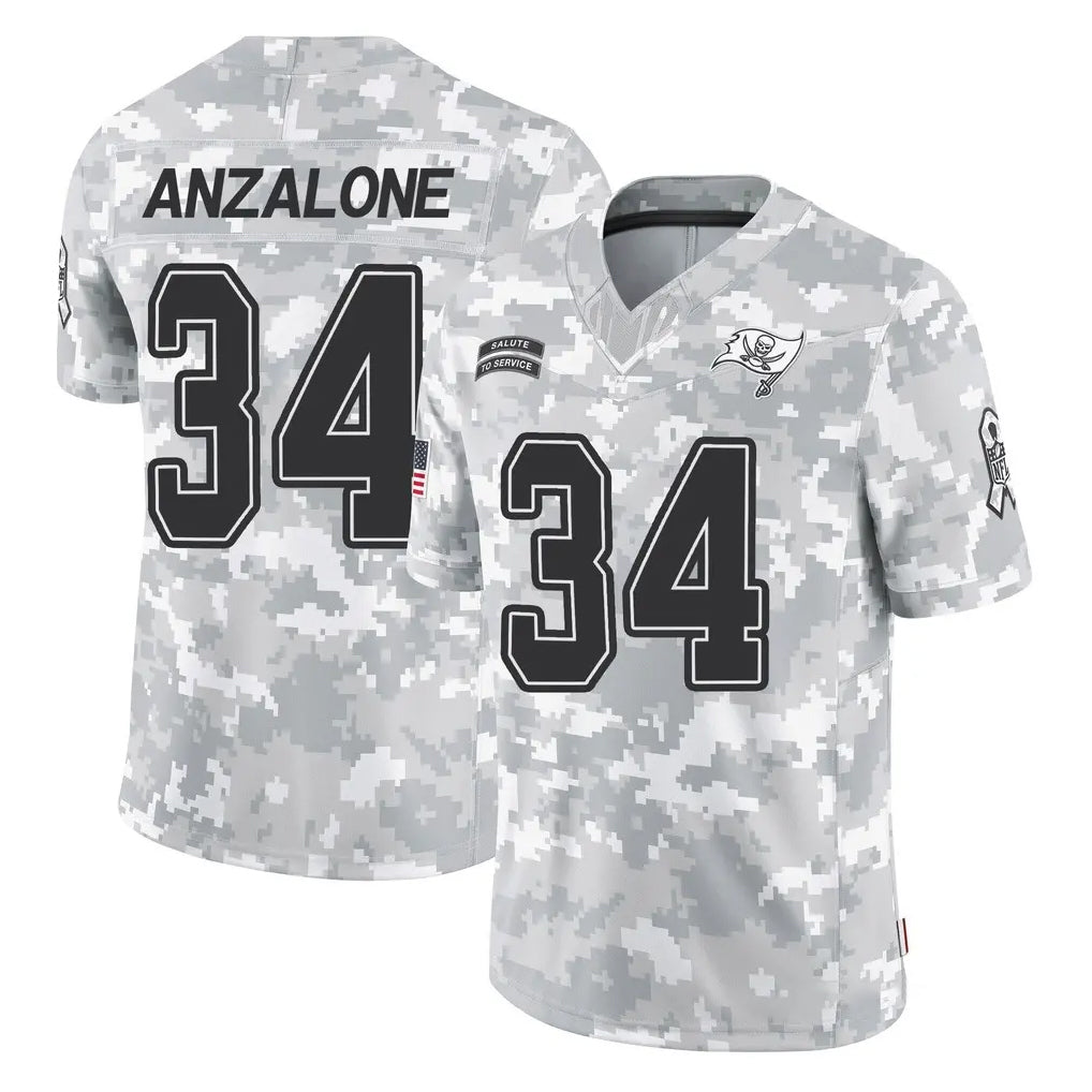 TB.Buccaneers #34 Alex Anzalone Player Arctic Camo Limited Salute To Service Home Game Ddoa Stitched Jerseys
