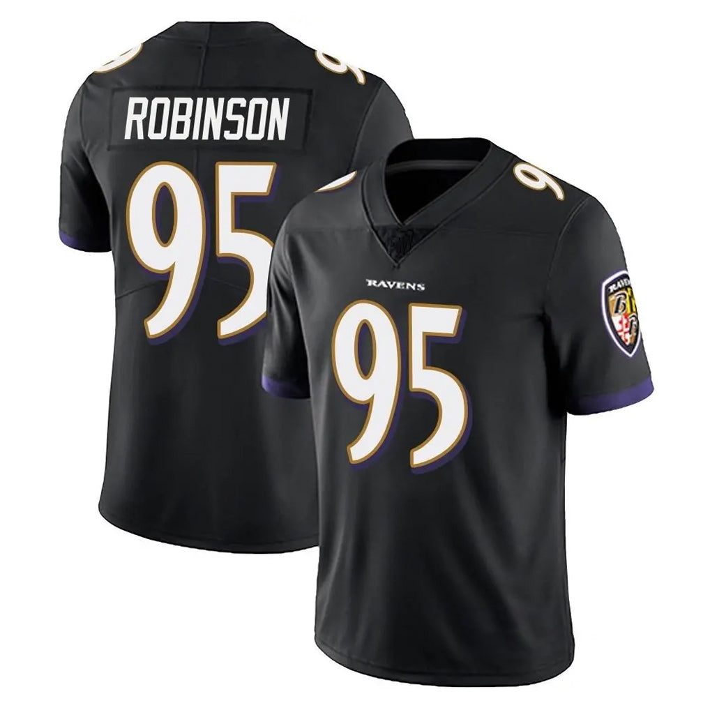 B.Ravens #95 Tavius Robinson Player Black Vapor Untouchable Limited Home Game Ddoa Stitched Jerseys