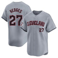 C.Guardians #27 Austin Hedges Player Gray Road Limited Home Ddoa Stitched Jerseys
