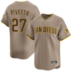 S.Diego Padres #27 Nick Pivetta Player Khaki Home Limited Ddoa Stitched Jerseys