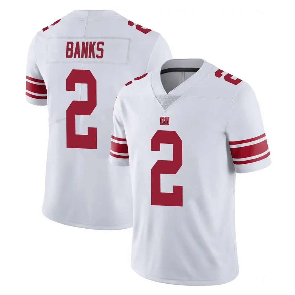 NY.Giants #2 Deonte Banks Player White Limited Vapor Untouchable Home Game Ddoa Stitched Jerseys
