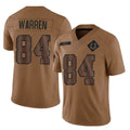 IN.Colts #84 Tyler Warren Player Brown Salute To Service Limited Ddoa Stitched Jerseys