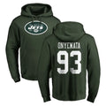 NY.Jets #93 David Onyemata Player Green LOGO Pullover Hoodies Limited Game Ddoa Stitched Jerseys