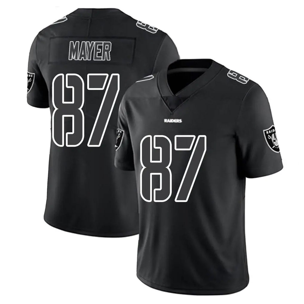 LV.Raiders #87 Michael Mayer Player Black Limited Black Impact Home Game Ddoa Stitched Jerseys