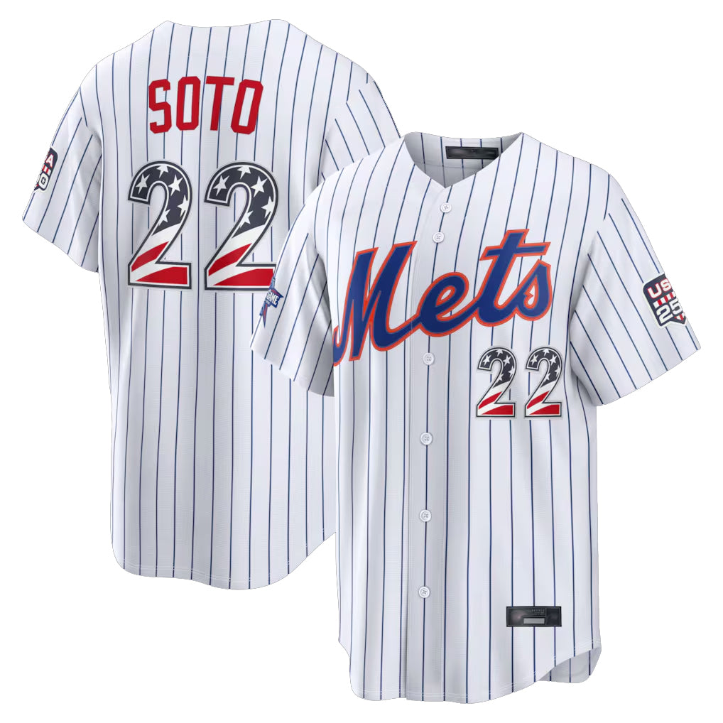 NY.Mets #22 Juan Soto Player White 2026 All-Star Edition Stars & Stripes Home Game Ddoa250Ys Stitched Jerseys