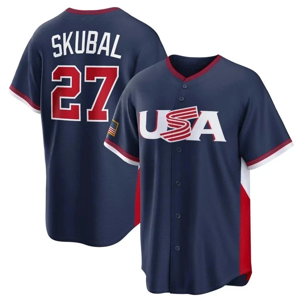 M.Twins #27 Ryan Jeffers Player Navy USA 2026 World Classic Limited Home Ddoa Stitched Jerseys