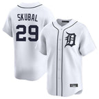 D.Tigers #29 Tarik Skubal Player White Home Limited Ddoa Stitched Jerseys