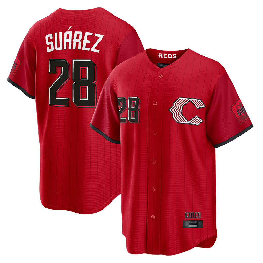 C.Reds #28 Eugenio Su¨¢rez Player Red 2026 City Connect Home Game Ddoa Stitched Jerseys