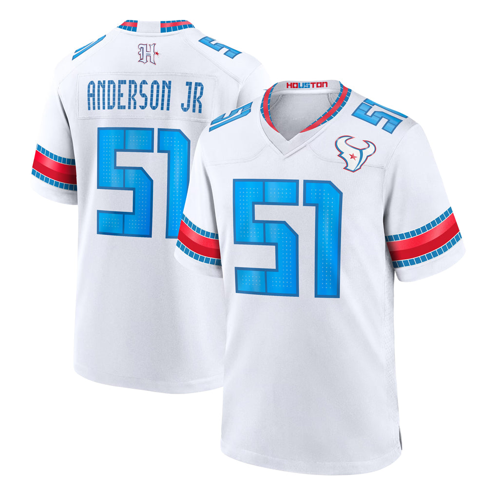 H.Texans #51 Will Anderson Jr. Player Whtie 2026 Rivalries Vapor Home Game Ddoa Stitched jerseys