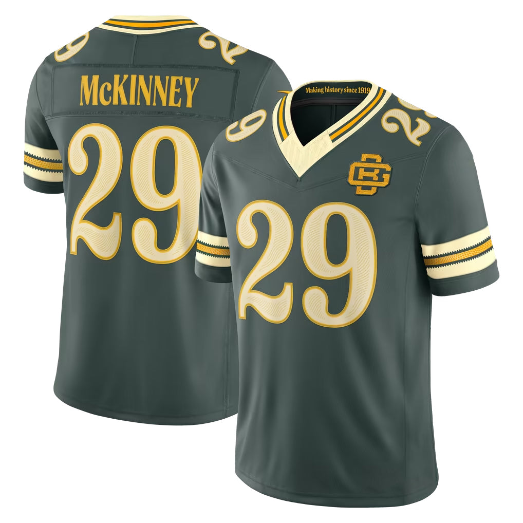 GB.Packers #29 Xavier McKinney Player Green Limited 2026 Rivalries Collection Home Game Ddoa Stitched Jerseys