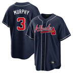 A.Braves #3 Dale Murphy Player Navy Home Game Ddoa Stitched Jerseys