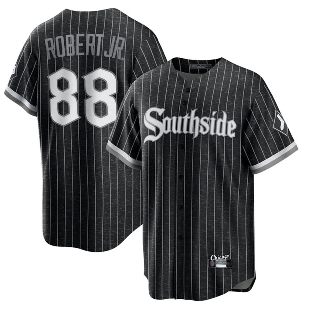 C.White Sox #88 Luis Robert Jr Player Black City Connect Home Game Ddoa Stitched Jerseys