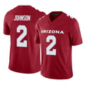 A.Cardinals #2 Will Johnson Player Cardinal Vapor F.U.S.E. Limited Home Game Ddoa Stitched Jerseys