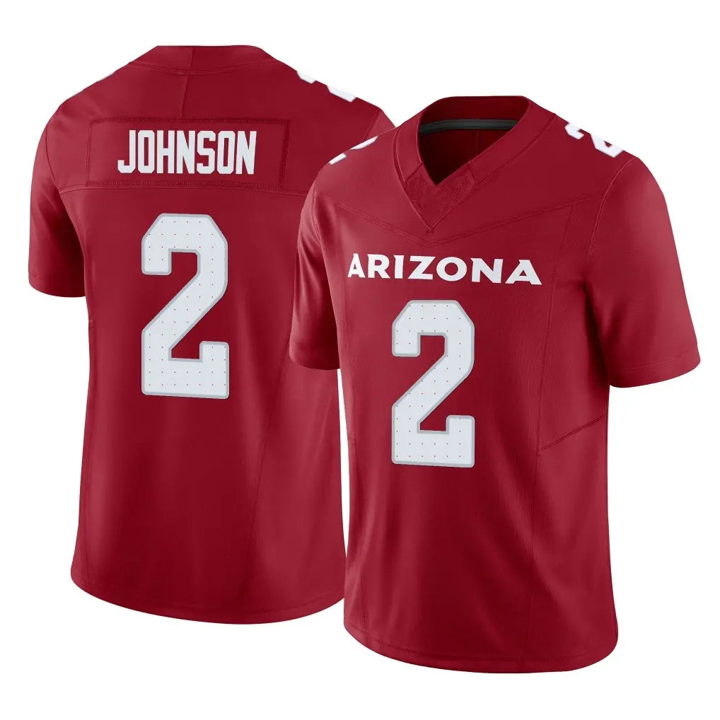 A.Cardinals #2 Will Johnson Player Cardinal Vapor F.U.S.E. Limited Home Game Ddoa Stitched Jerseys
