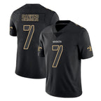 NO.Saints #7 Jonas Sanker Player Black Impact Limited Home Game Ddoa Stitched Jerseys