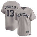 NY.Yankees #13 Jazz Chisholm Jr Player Gray Limited Home Ddoa Stitched Jerseys