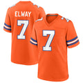 D.Broncos #7 John Elway Player Orange Throwback Game Ddoa Stitched Jerseys