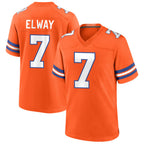D.Broncos #7 John Elway Player Orange Throwback Game Ddoa Stitched Jerseys