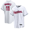 C.Guardians #11 Jose Ramirez Player White Home Game Ddoa Stitched Jerseys