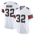 C.Browns #32 Jim Brown Player White Vapor F.U.S.E. Limited Home Game Ddoa Stitched Jerseys