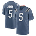 NE.Patriots #5 Dre'Mont Jones Player Blue Rivalries Collection Home Game Ddoa Stitched Jerseys