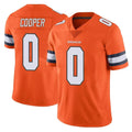 D.Broncos #0 Jonathon Cooper Player Orange Vapor Untouchable Limited Home Game Ddoa Stitched Jerseys