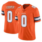 D.Broncos #0 Jonathon Cooper Player Orange Vapor Untouchable Limited Home Game Ddoa Stitched Jerseys