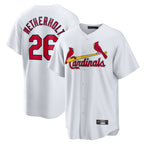 St. Louis Cardinals #26 JJ Wetherholt Player White Home Game Ddoa Stitched Jerseys