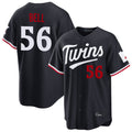 M.Twins #56 Josh Bell Player Navy Home Game Ddoa Stitched Jerseys