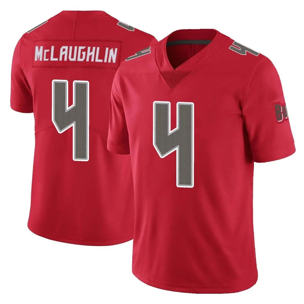 TB.Buccaneers #4 Chase McLaughlin Player Red Limited Color Rush Home Game Ddoa Stitched Jerseys