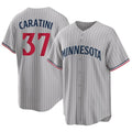 M.Twins #37 Victor Caratini Player Gray Game Limited Home Ddoa Stitched Jerseys