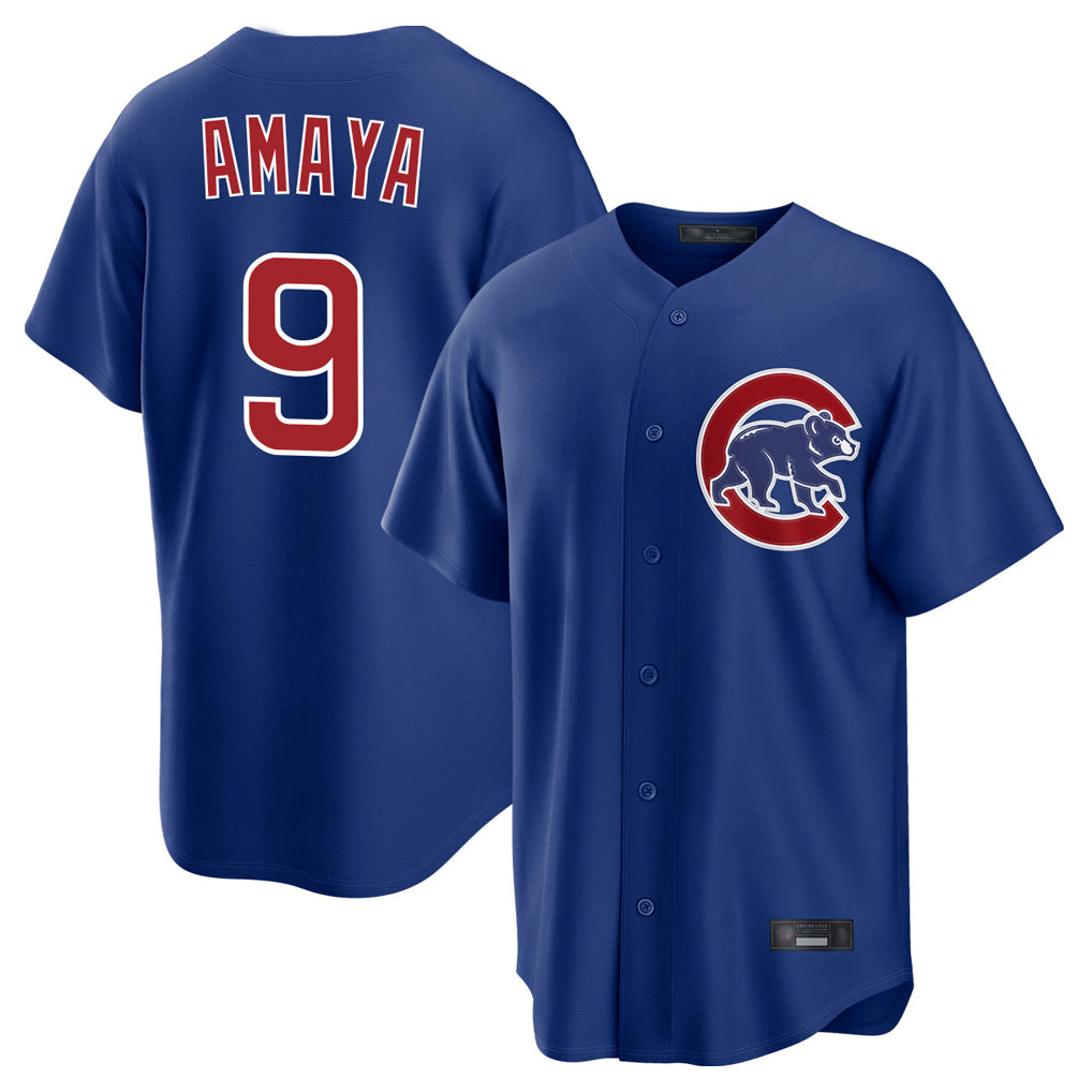 C.Cubs #9 Miguel Amaya Player Royal Home Game Ddoa Stitched Jerseys