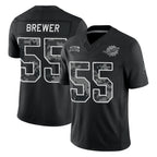 M.Dolphins #55 Aaron Brewer Player Black Limited 2026 Salute to Service Home Game Ddoa Stitched Jerseys