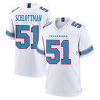 T.Titans #51 Austin Schlottmann Player White 2026 Game Home Ddoa Stitched Jerseys