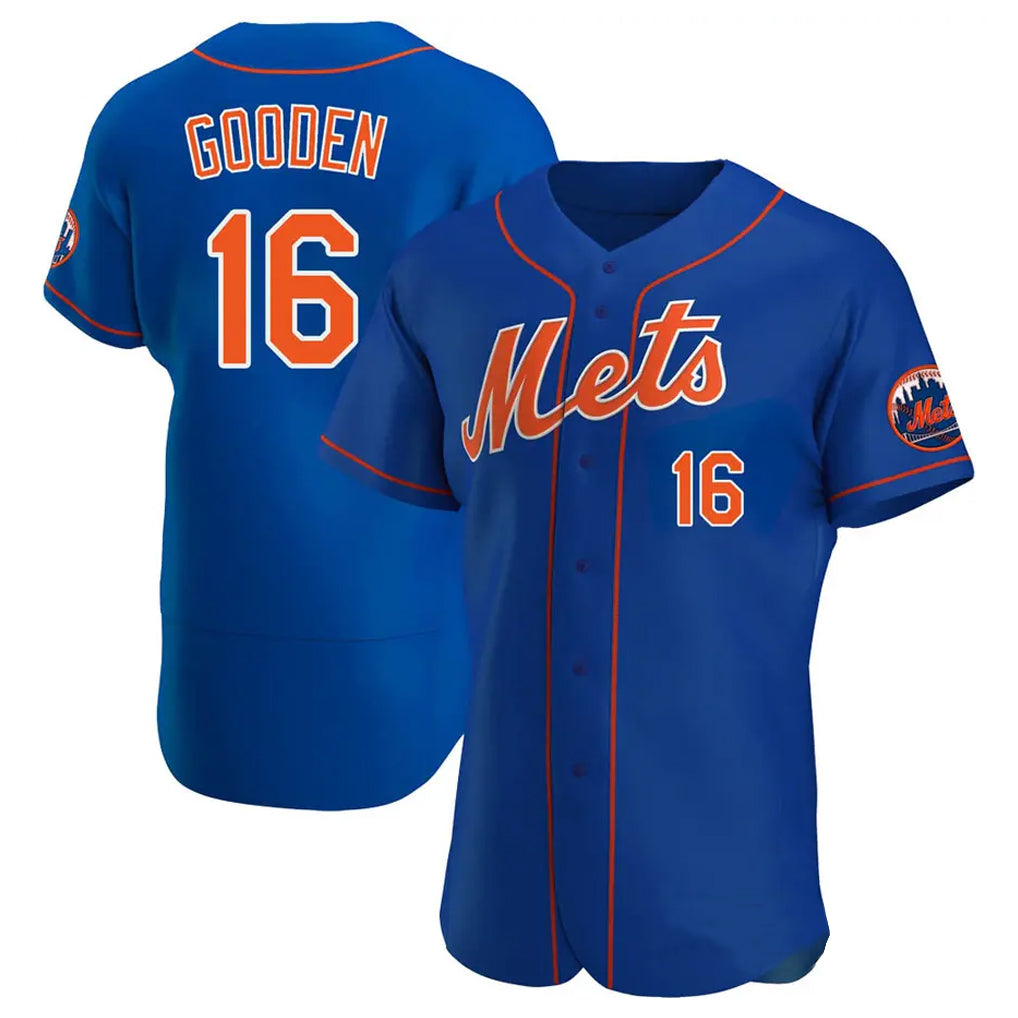 NY.Mets #16 Dwight Gooden Player Royal Limited Elite Home Ddoa Stitched Jerseys