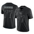 T.Titans #77 Peter Skoronski Player Black Limited Reflective Home Game Ddoa Stitched Jerseys