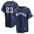 C.Cubs #23 Ryne Sandberg Player Navy City Connect Home Game Ddoa Stitched Jerseys