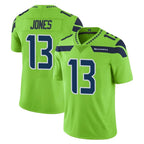 S.Seahawks #13 Ernest Jones IV Player Green Limited Color Rush Home Game Ddoa Stitched Jerseys