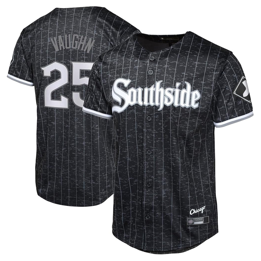 C.White Sox #25 Andrew Vaughn Player Black City Connect Home Game Ddoa Stitched Jerseys