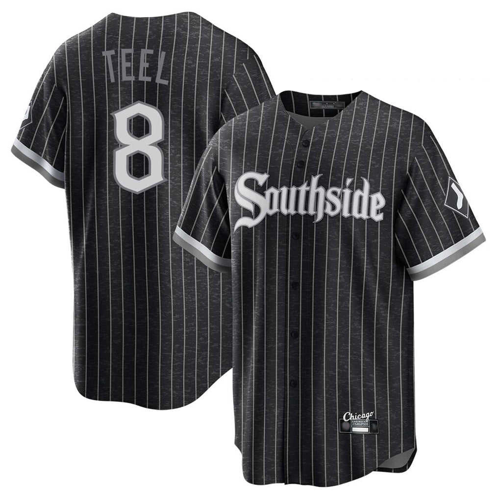 C.White Sox #8 Kyle Teel Player Black City Connect Home Game Ddoa Stitched Jerseys