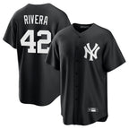 NY.Yankees #42 Mariano Rivera Player Black Game Ddoa Stitched Jerseys