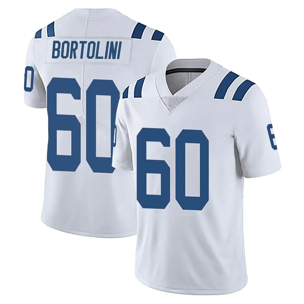 IN.Colts #60 Tanor Bortolini Player White Limited Vapor Untouchable Home Game Ddoa Stitched Jerseys