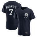 D.Tigers #7 Kevin McGonigle Player Navy Limited Elite Home Ddoa Stitched Jerseys