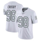 LV.Raiders #98 Maxx Crosby Player White Limited Color Rush Home Game Ddoa Stitched Jerseys